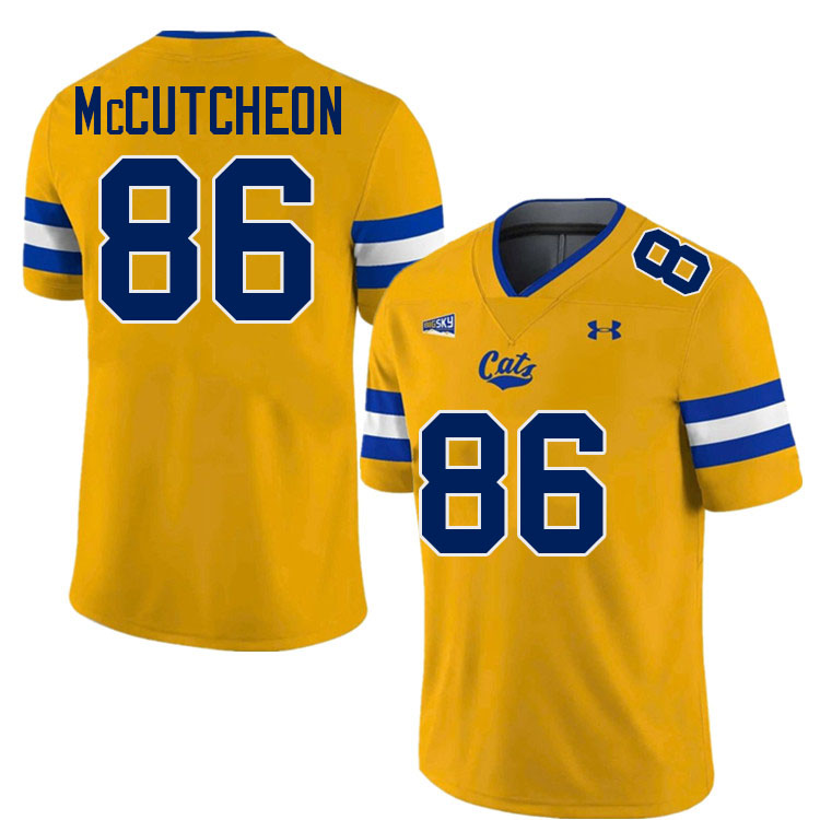 Montana State Bobcats #86 Lance McCutcheon College Football Jerseys,Uniforms Stitched-Gold